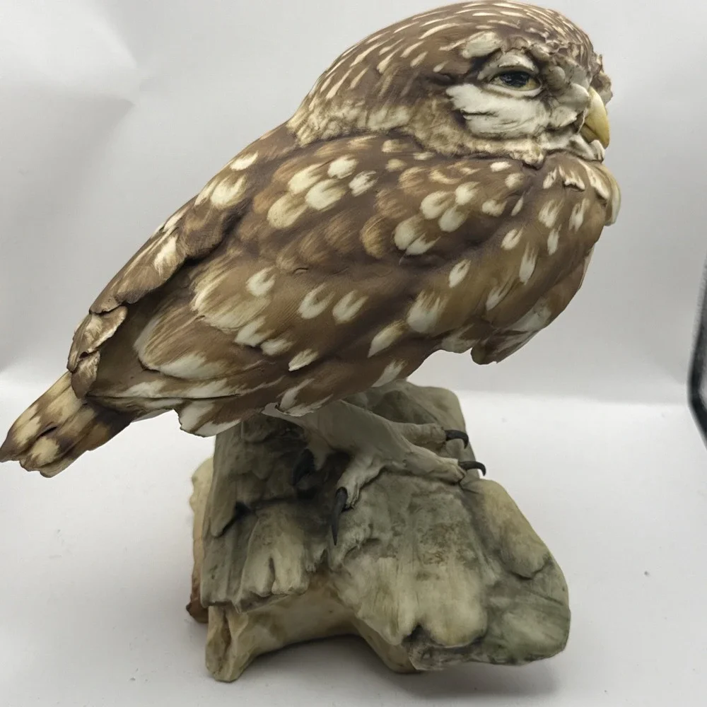 Vintage Tay Italy Giuseppe Tagliariol Porcelain Elf Owl Figurine Statue‎ Sticker
